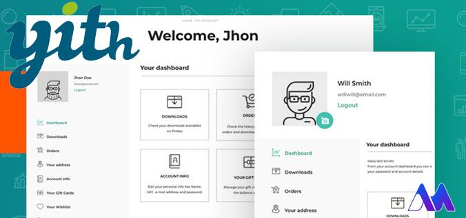 YITH WooCommerce Customize My Account Page- افزونه پنل کاربری ووکامرس