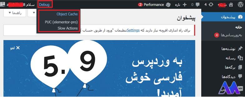 قطعه کد دیباگ وردپرس در رفع مشکل کندی وردپرس