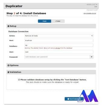 مراحل آپلود بسته Duplicator در هاست جدید 