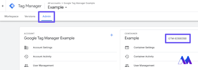 داشبورد Google Tag Manager- نصب گوگل آنالیتیکس در وردپرس