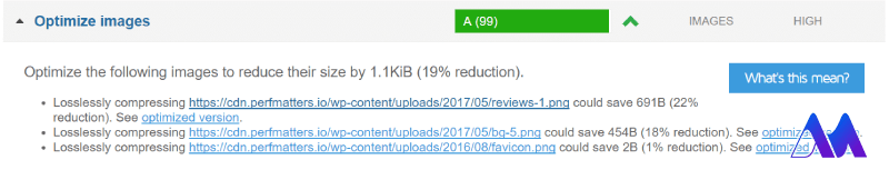 Optimize Images- سرعت سایت در جی تی متریکس
