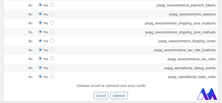 Optimize DB- نصب افزونه WP-DBManager