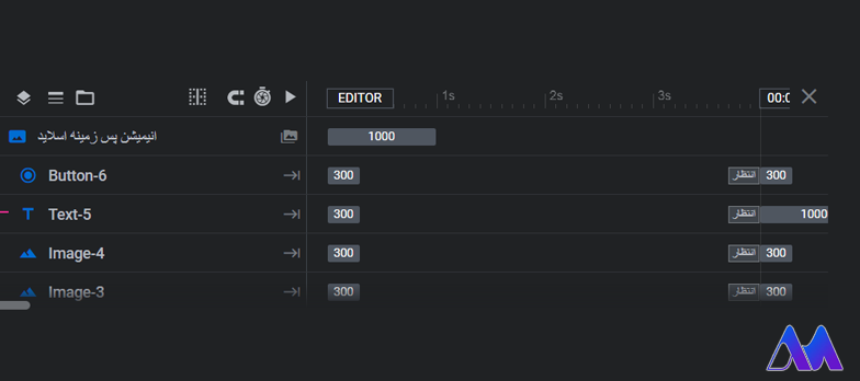 تایم لاین افزونه اسلایدر روولوشن