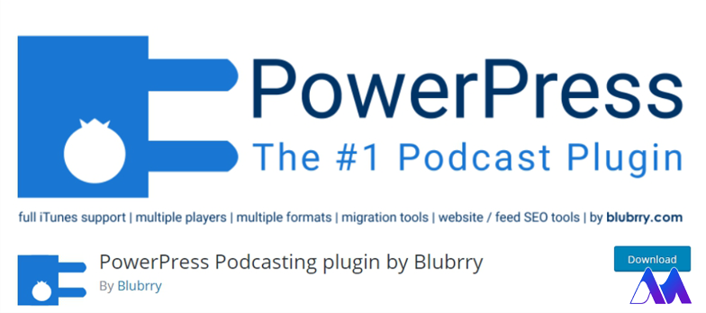 افزونه Blubrry PowerPress